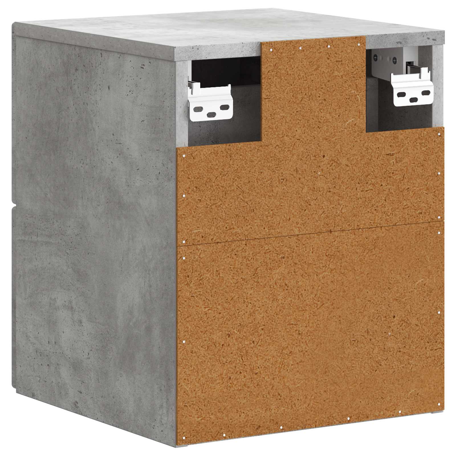 vidaXL Wisząca Szafka Nocna Betonowy szary 34,5 x 33 x 40 cm