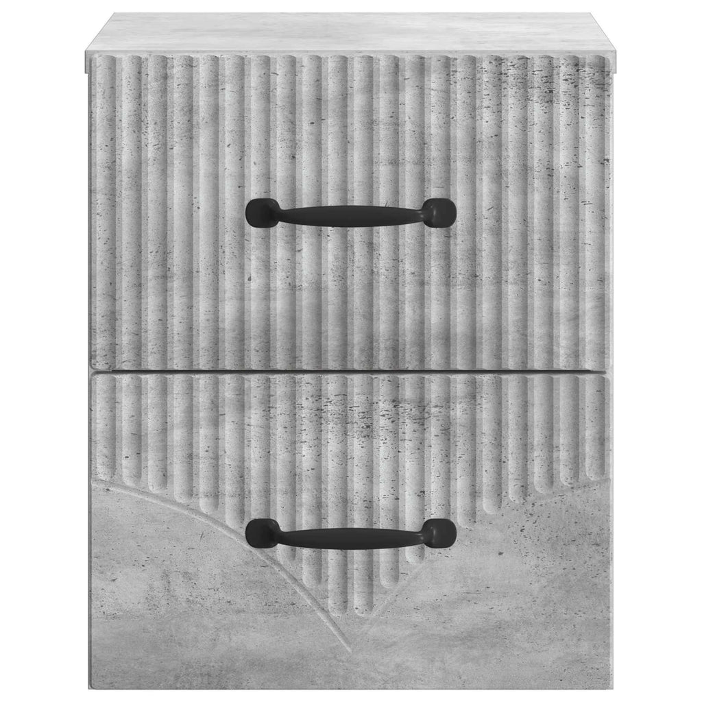vidaXL Wisząca Szafka Nocna 2 pcs Betonowy szary 34,5 x 33 x 40 cm