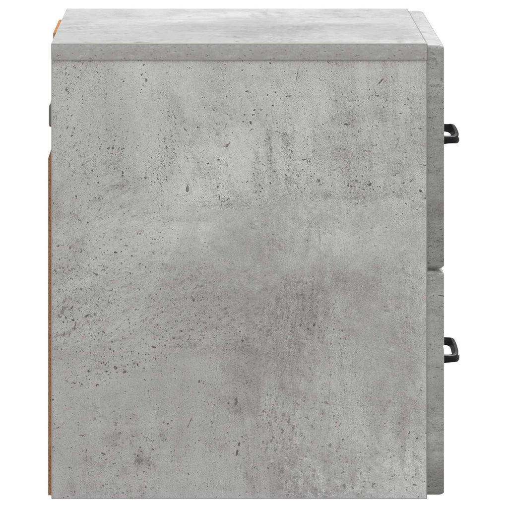 vidaXL Wisząca Szafka Nocna 2 pcs Betonowy szary 34,5 x 33 x 40 cm