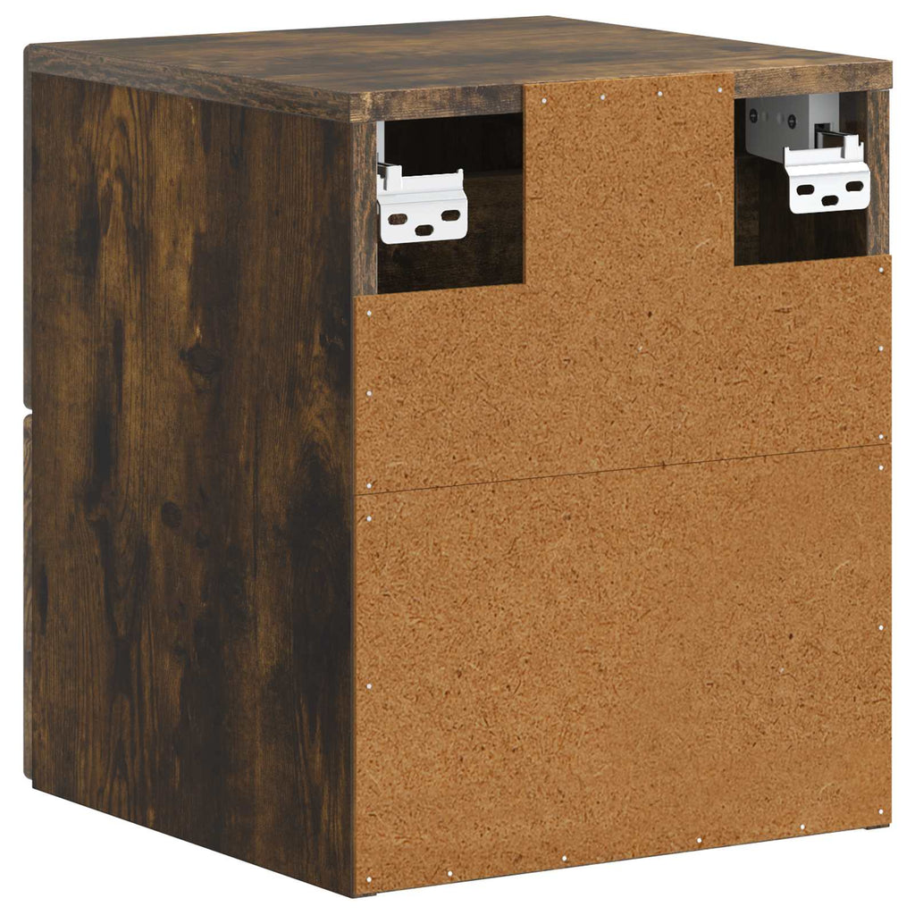 vidaXL Wisząca Szafka Nocna 2 pcs Dąb wędzony 34,5 x 33 x 40 cm