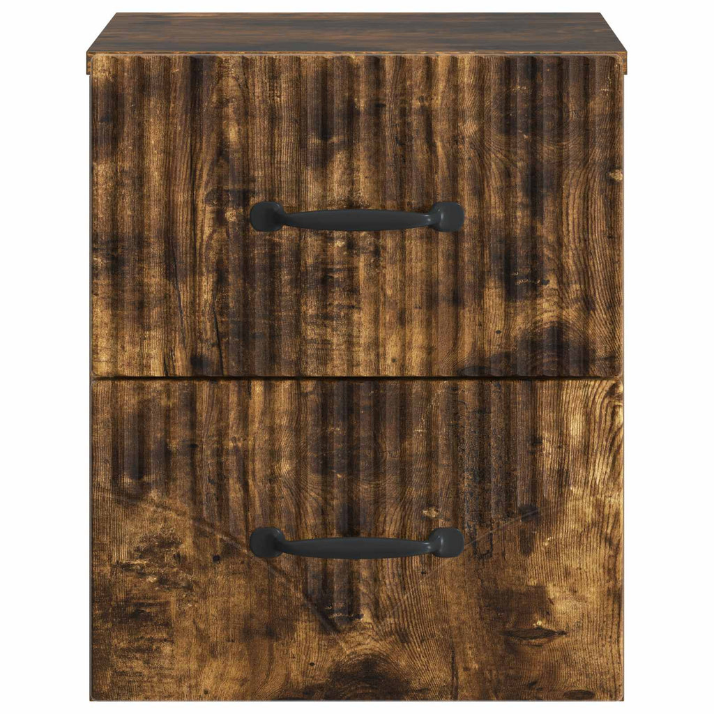 vidaXL Wisząca Szafka Nocna 2 pcs Dąb wędzony 34,5 x 33 x 40 cm