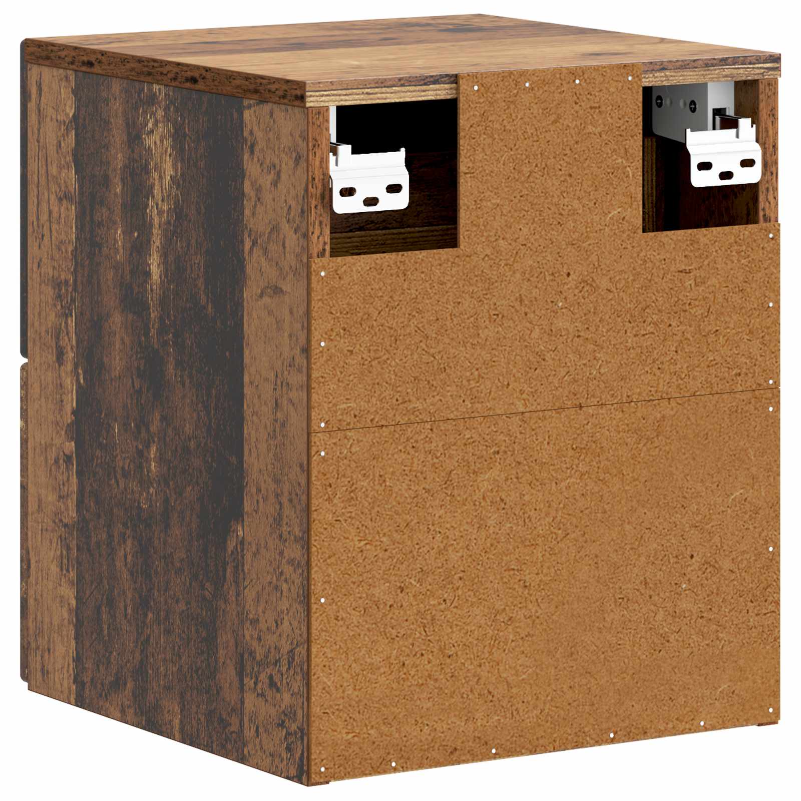 vidaXL Wisząca Szafka Nocna 2 pcs Stare drewno 34,5 x 33 x 40 cm