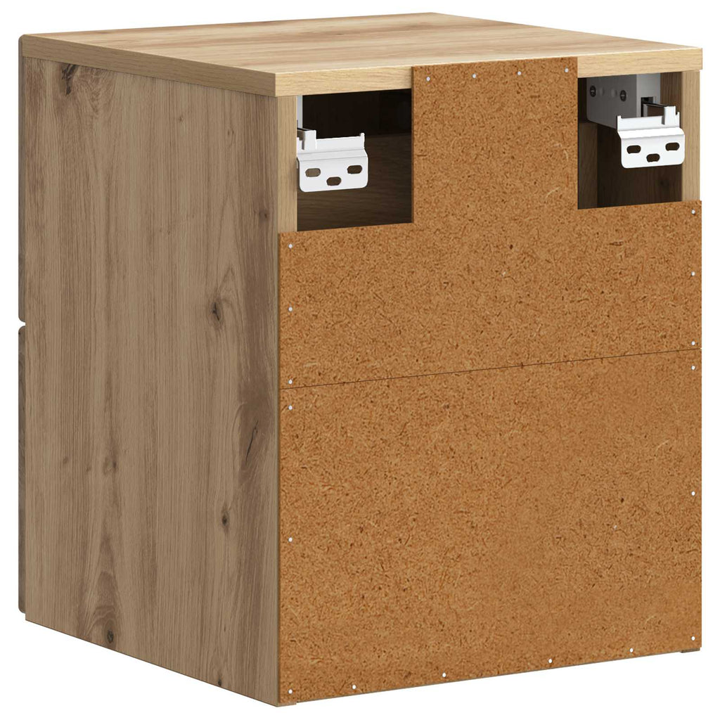 vidaXL Wisząca Szafka Nocna 2 pcs Dąb artisan 34,5 x 33 x 40 cm