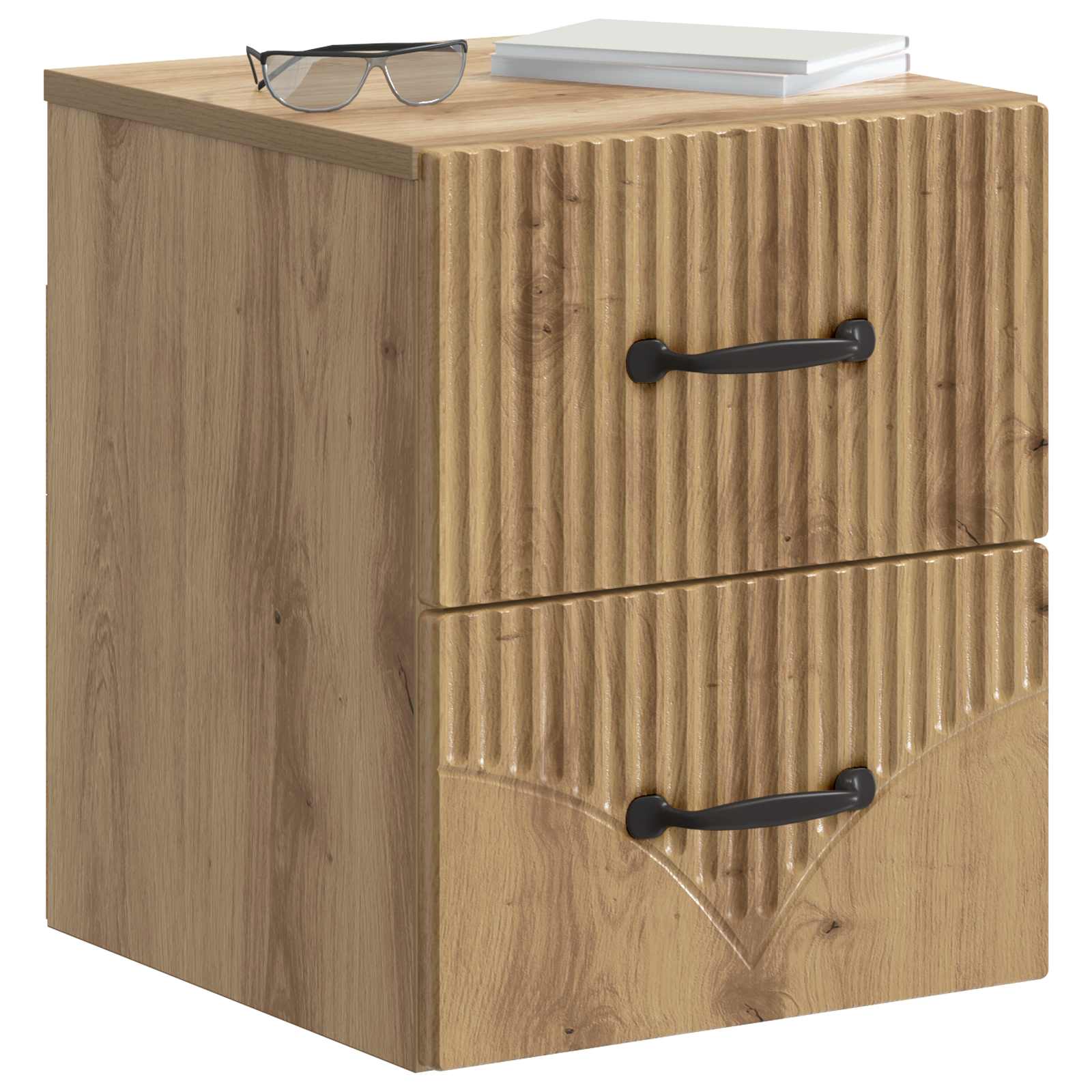 vidaXL Wisząca Szafka Nocna 2 pcs Dąb artisan 34,5 x 33 x 40 cm