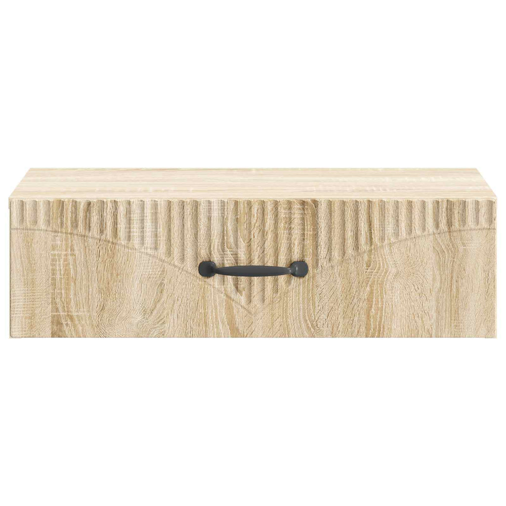 vidaXL Stolik boczny montowany na ścianie dąb Sonoma 59 x 34,5 x 17 cm