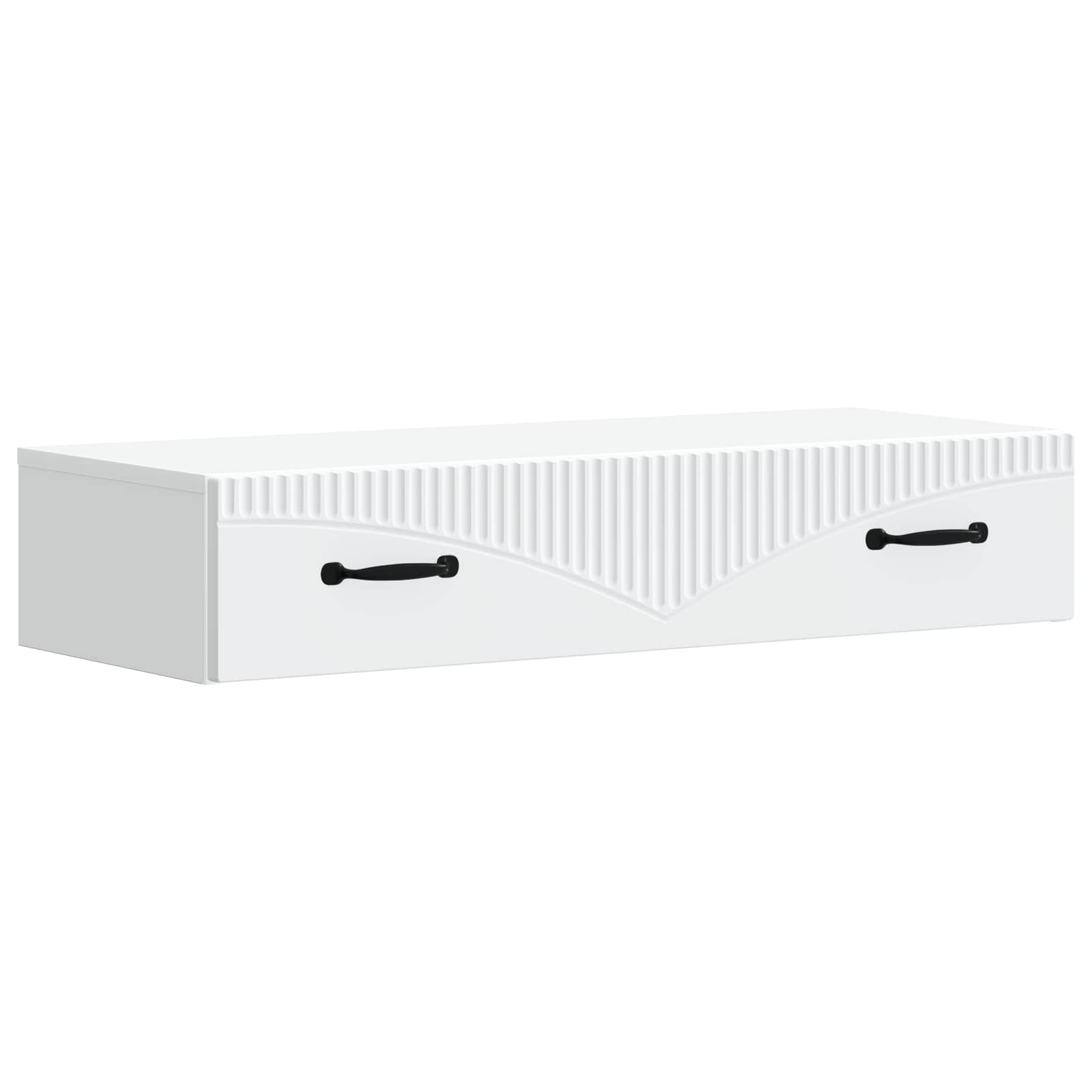 vidaXL Stolik boczny montowany na ścianie Biały 87,5 x 34,5 x 17 cm