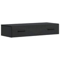 vidaXL Stolik boczny montowany na ścianie Czarny 87,5 x 34,5 x 17 cm