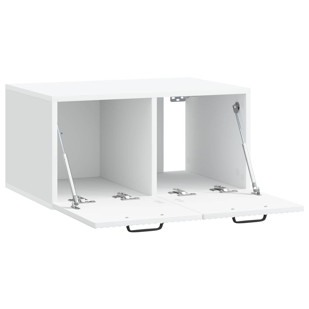 vidaXL Szafka RTV montowana na ścianie Biały 59,5 x 41 x 30 cm