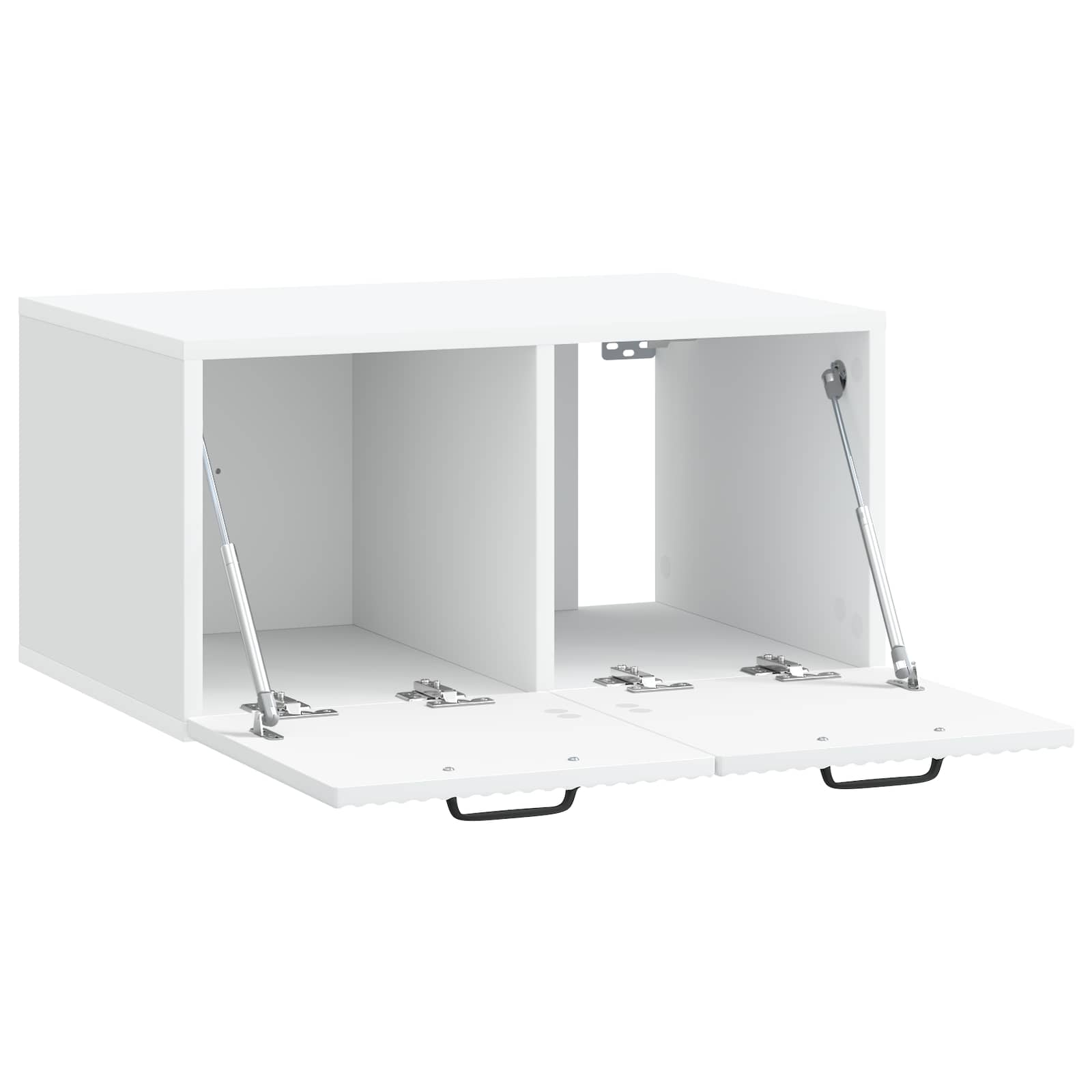 vidaXL Szafka RTV montowana na ścianie Biały 59,5 x 41 x 30 cm