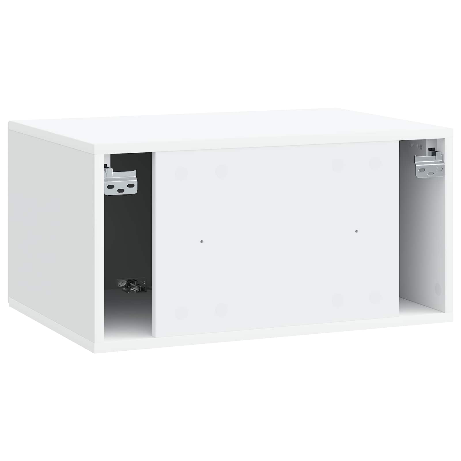 vidaXL Szafka RTV montowana na ścianie Biały 59,5 x 41 x 30 cm