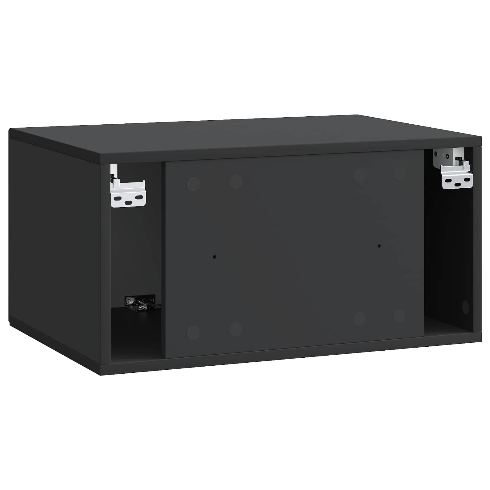 vidaXL Szafka RTV montowana na ścianie Czarny 59,5 x 41 x 30 cm