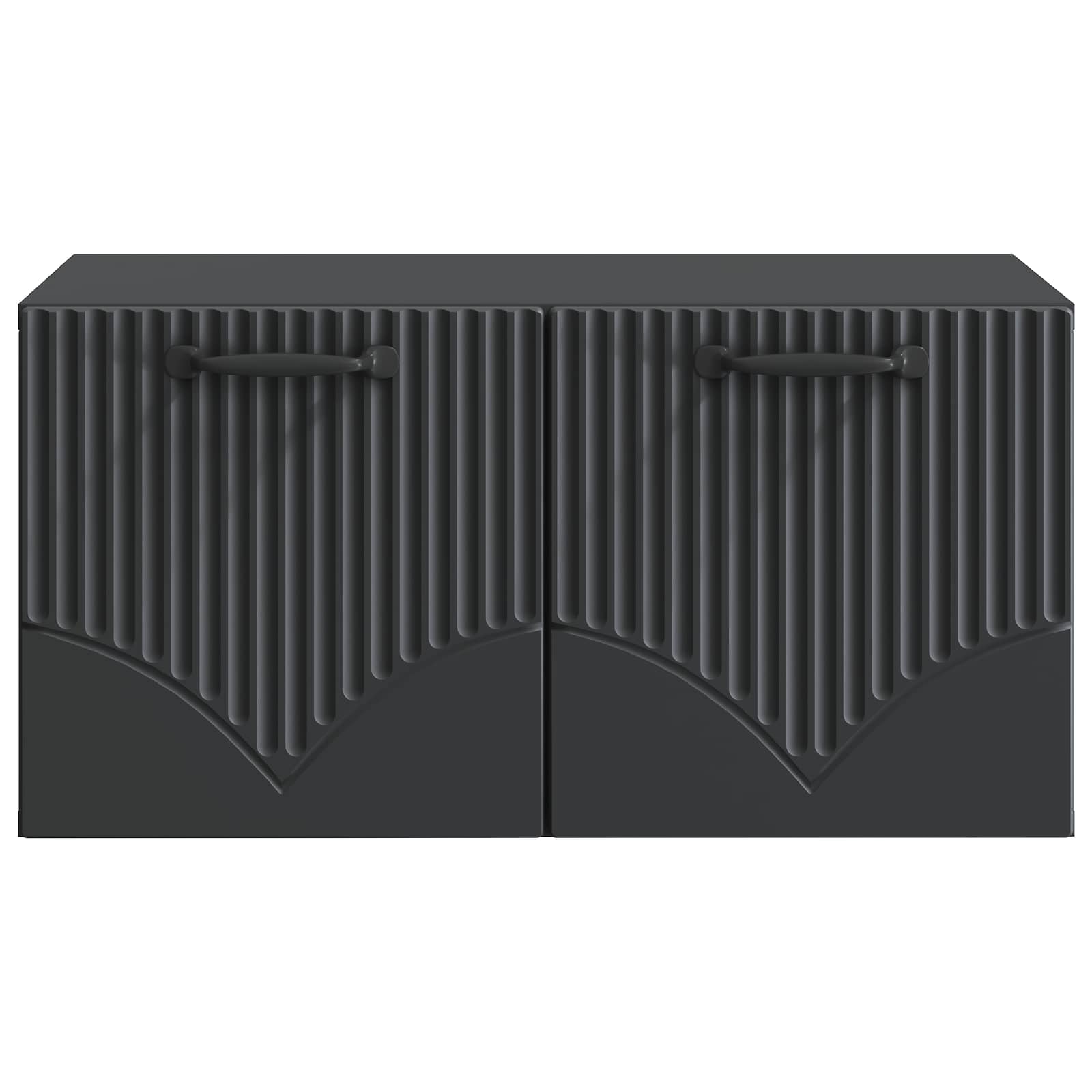 vidaXL Szafka RTV montowana na ścianie Czarny 59,5 x 41 x 30 cm