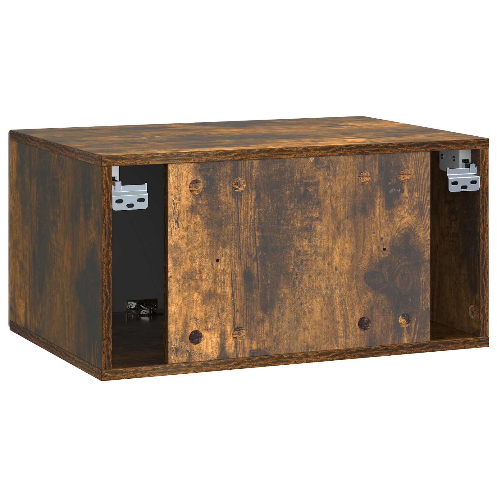 vidaXL Szafka RTV montowana na ścianie Dąb wędzony 59,5 x 41 x 30 cm