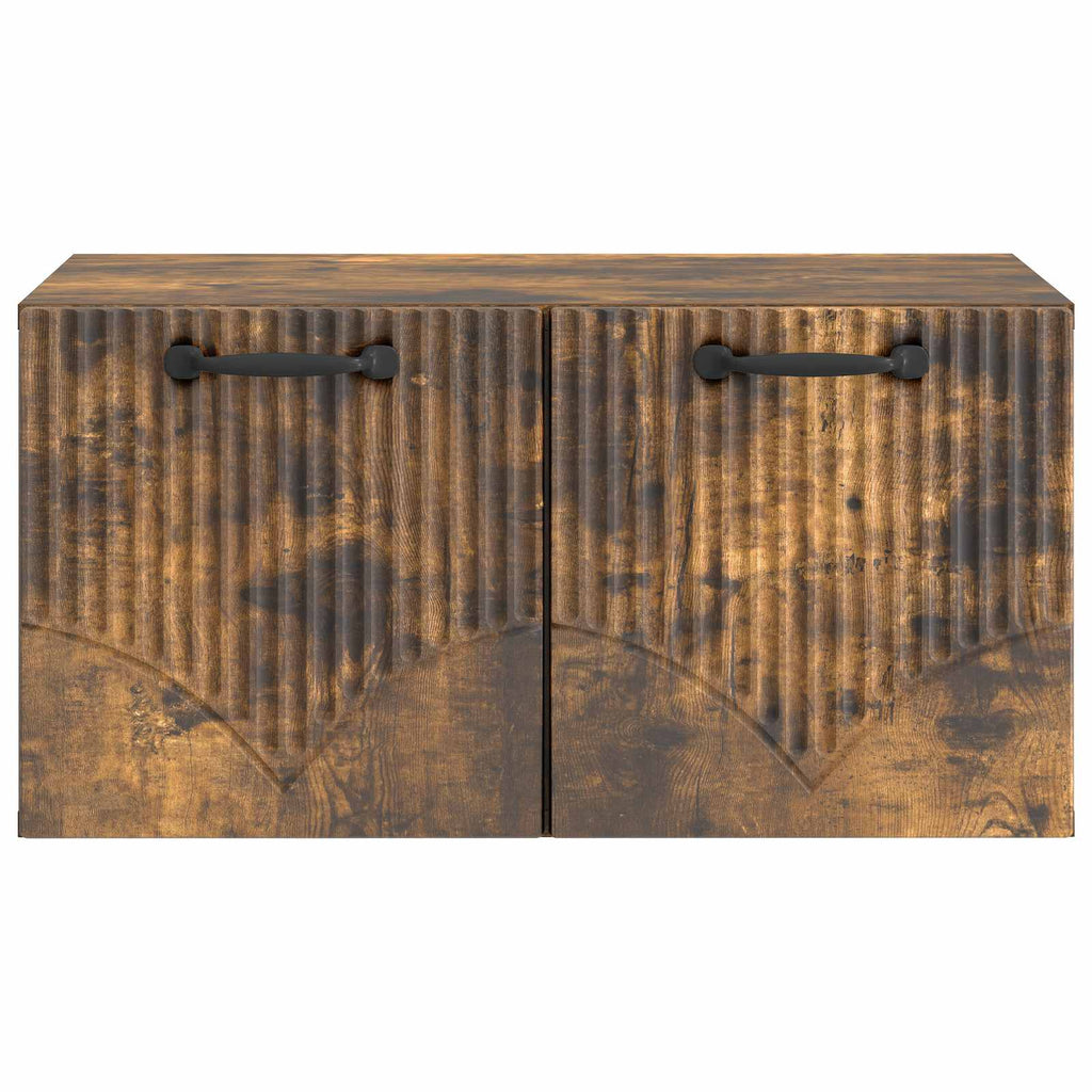 vidaXL Szafka RTV montowana na ścianie Dąb wędzony 59,5 x 41 x 30 cm