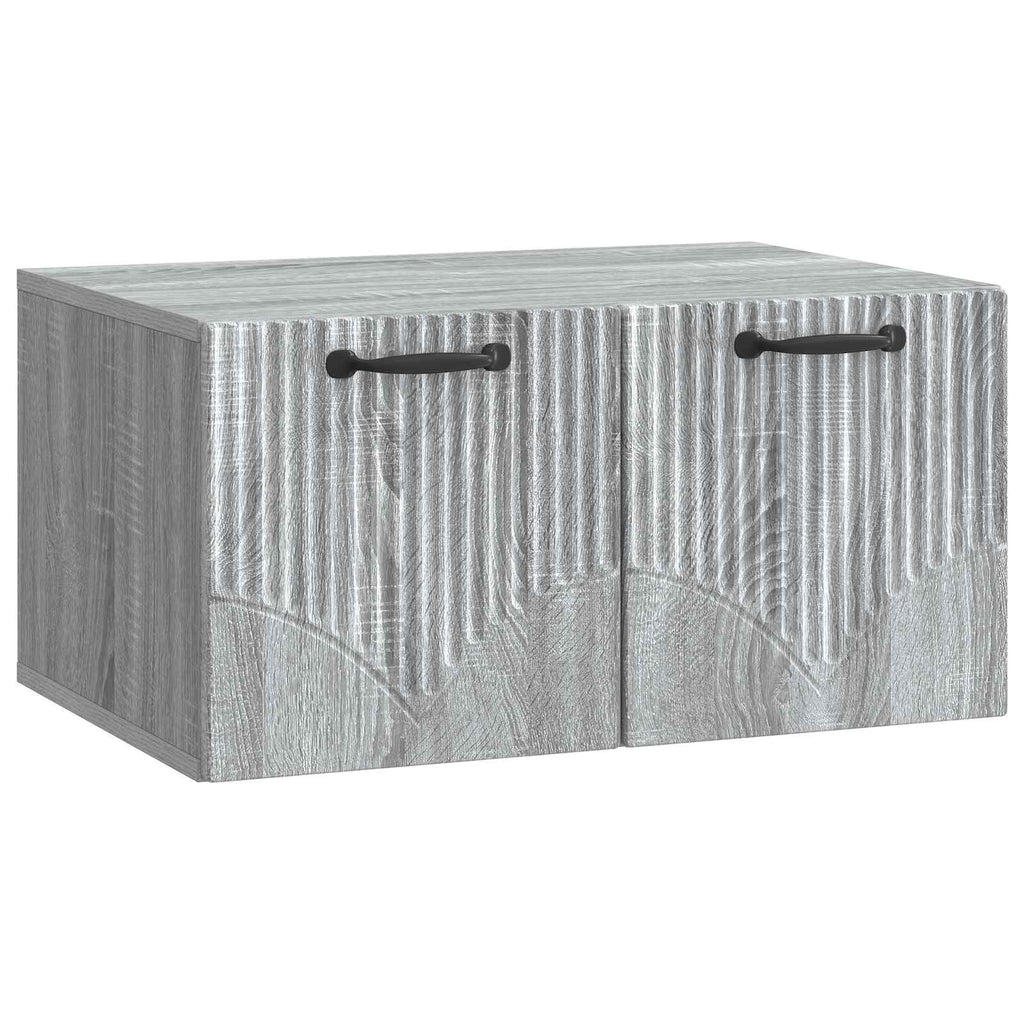 vidaXL Szafka RTV montowana na ścianie Szary Sonoma 59,5 x 41 x 30 cm