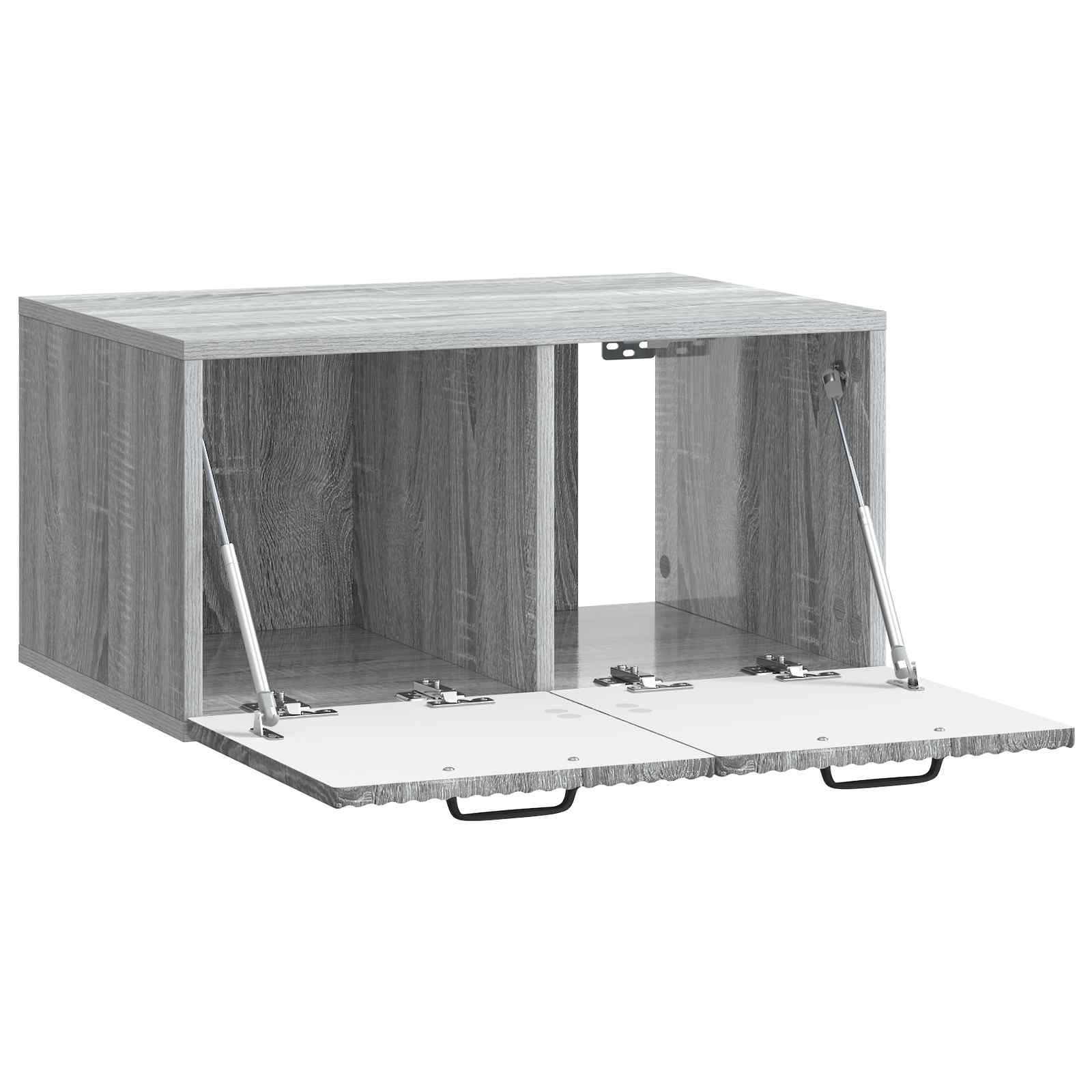 vidaXL Szafka RTV montowana na ścianie Szary Sonoma 59,5 x 41 x 30 cm