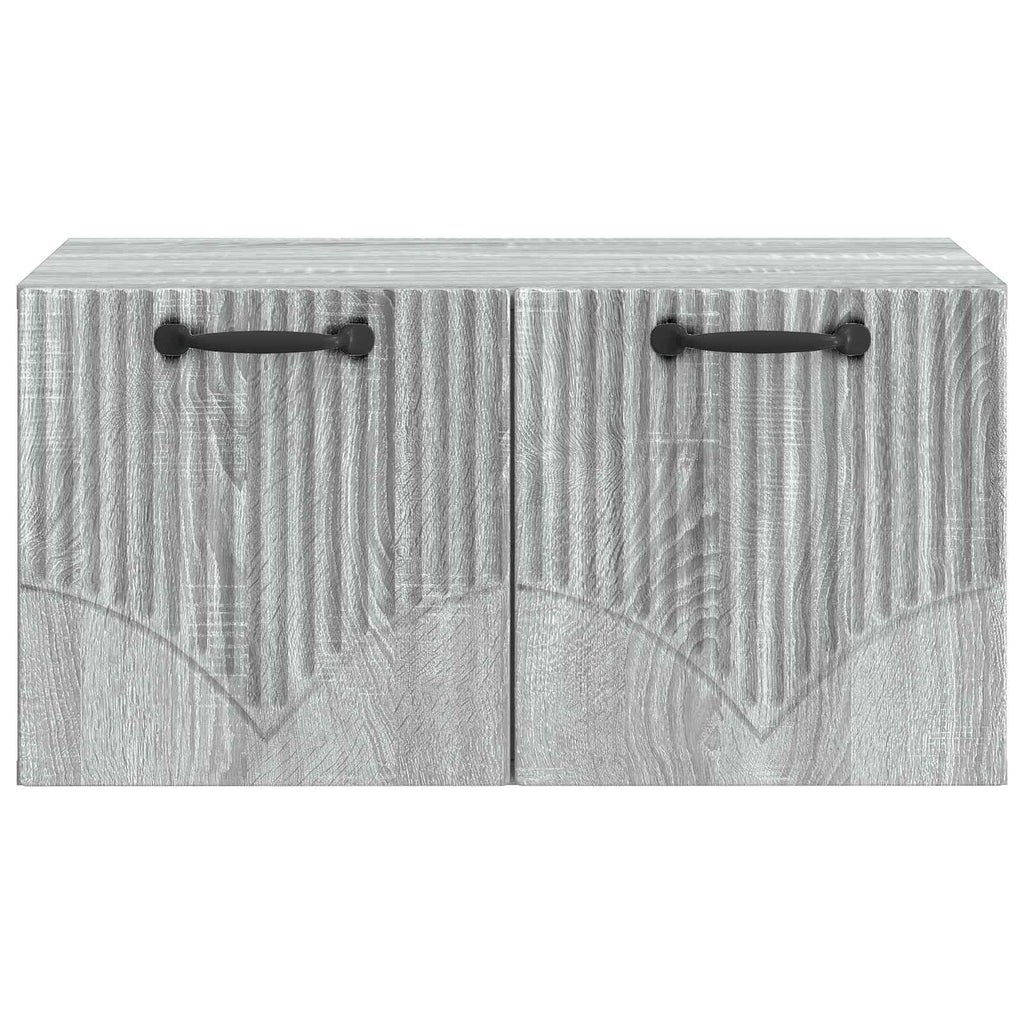 vidaXL Szafka RTV montowana na ścianie Szary Sonoma 59,5 x 41 x 30 cm