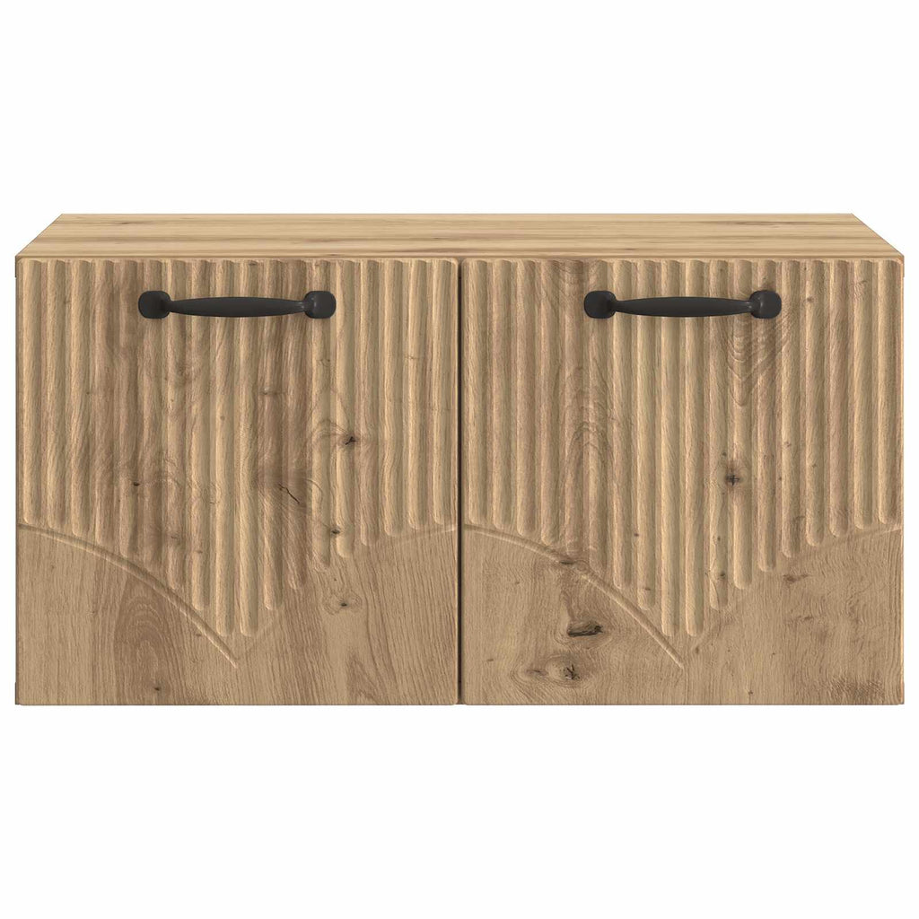 vidaXL Szafka RTV montowana na ścianie Dąb artisan 59,5 x 41 x 30 cm