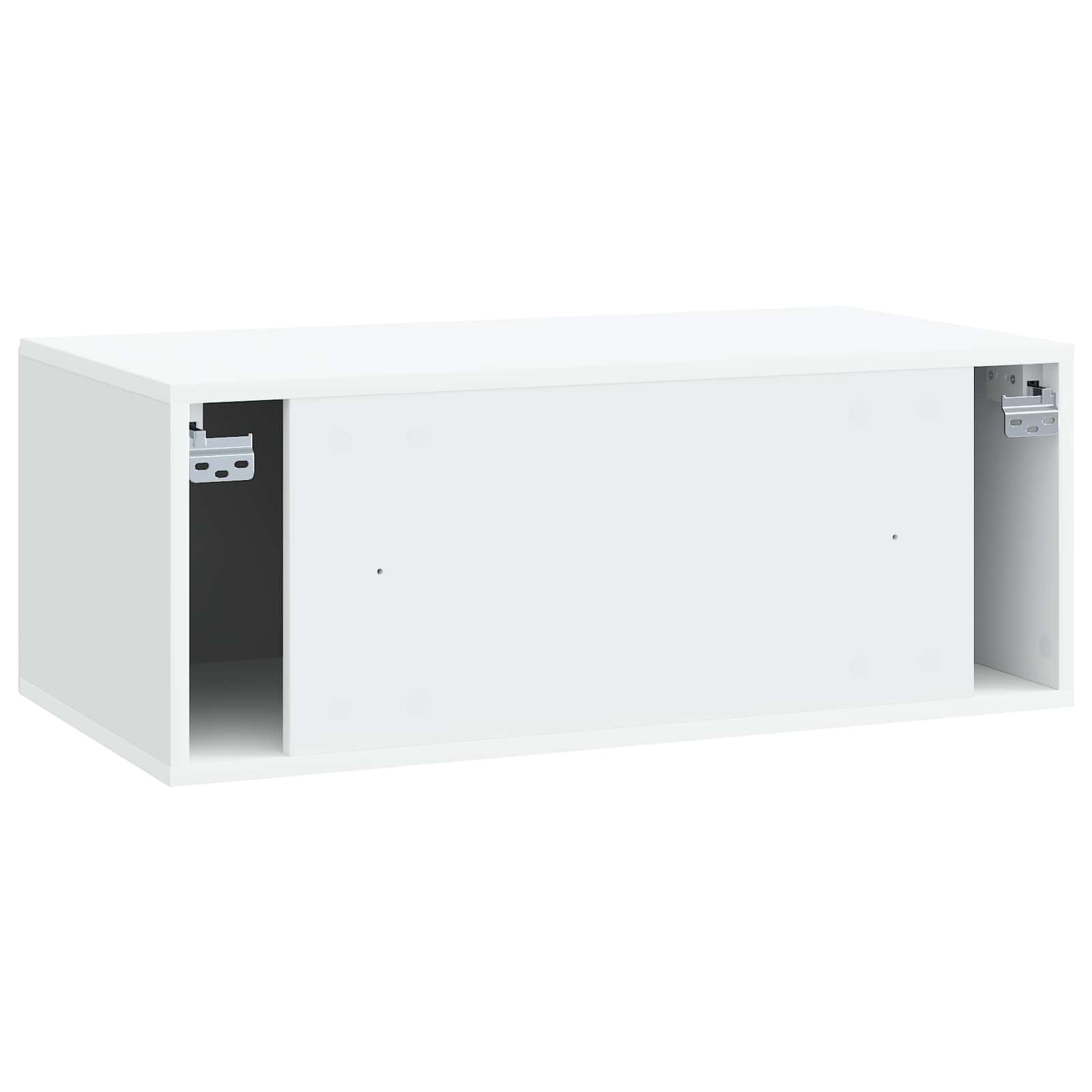 vidaXL Szafka RTV montowana na ścianie Biały 78,5 x 41 x 30 cm