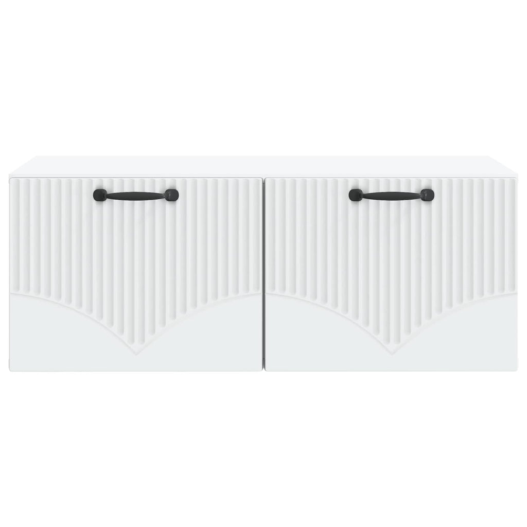 vidaXL Szafka RTV montowana na ścianie Biały 78,5 x 41 x 30 cm