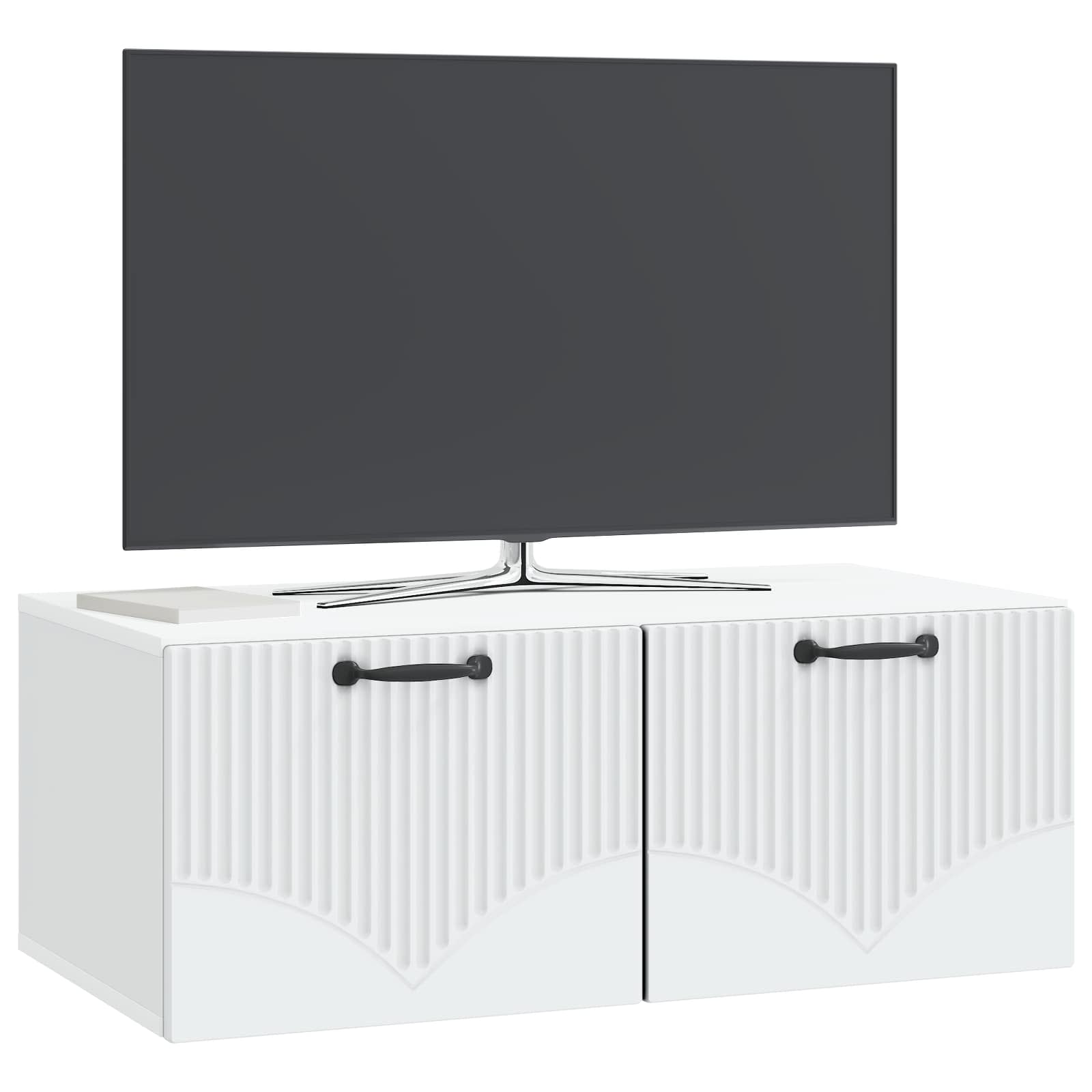 vidaXL Szafka RTV montowana na ścianie Biały 78,5 x 41 x 30 cm