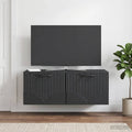 vidaXL Szafka RTV montowana na ścianie Czarny 78,5 x 41 x 30 cm