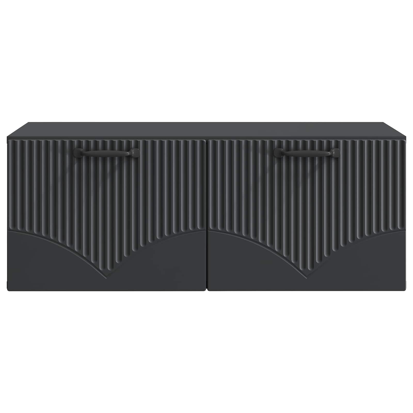 vidaXL Szafka RTV montowana na ścianie Czarny 78,5 x 41 x 30 cm