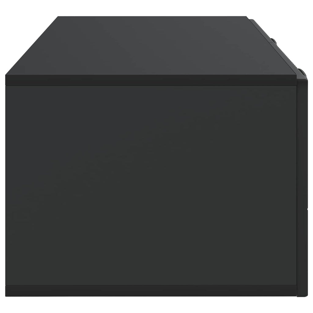 vidaXL Szafka RTV montowana na ścianie Czarny 78,5 x 41 x 30 cm