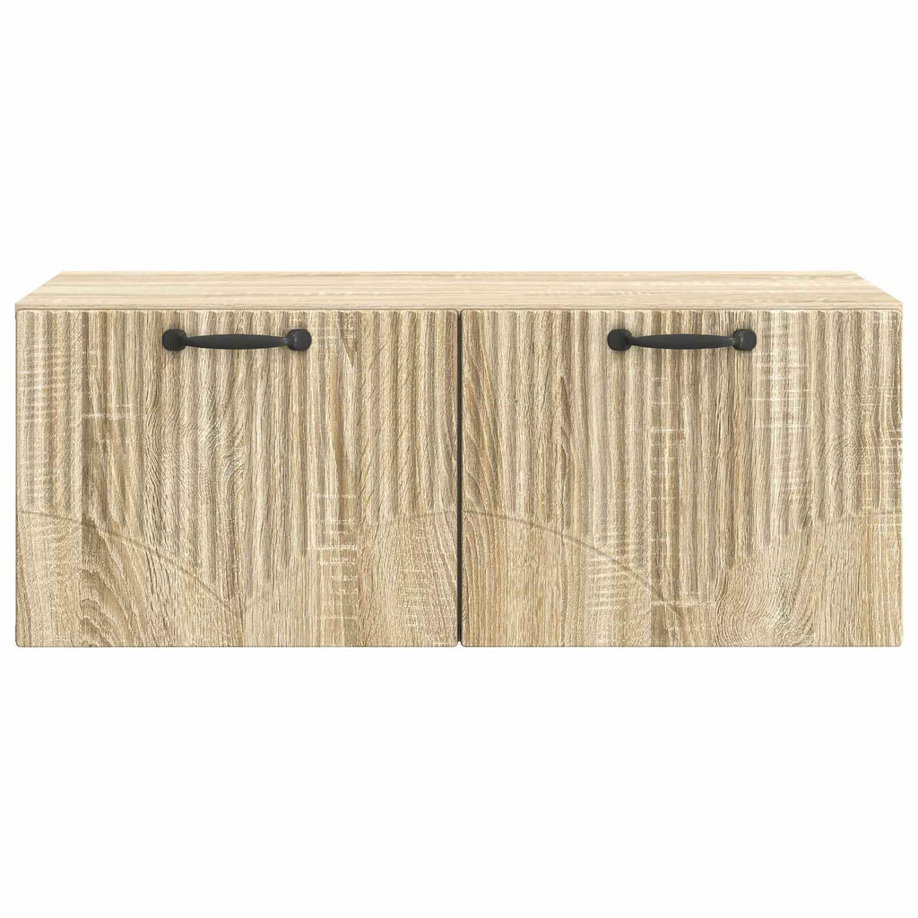 vidaXL Szafka RTV montowana na ścianie dąb Sonoma 78,5 x 41 x 30 cm