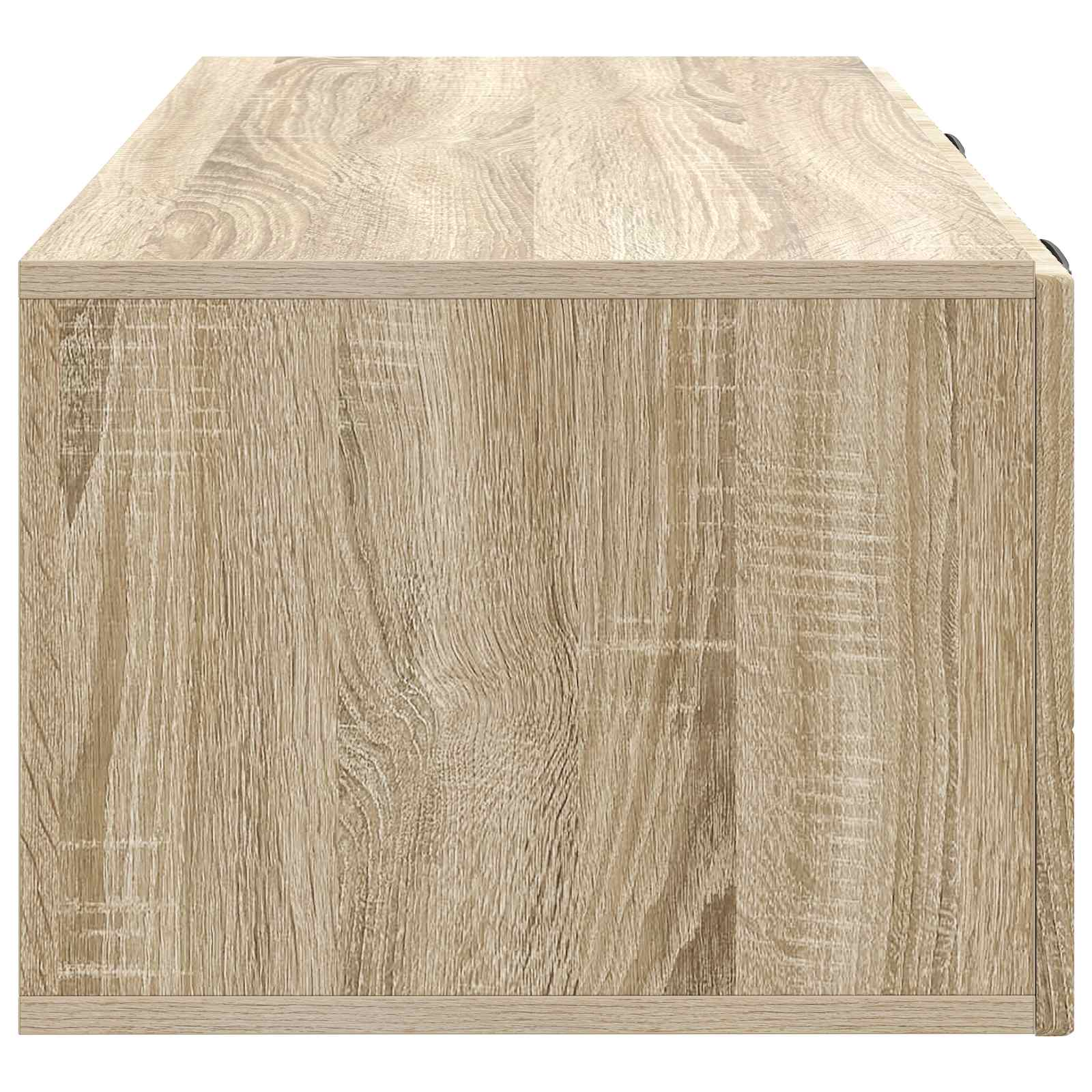 vidaXL Szafka RTV montowana na ścianie dąb Sonoma 78,5 x 41 x 30 cm