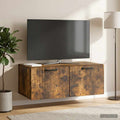 vidaXL Szafka RTV montowana na ścianie Dąb wędzony 78,5 x 41 x 30 cm