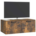 vidaXL Szafka RTV montowana na ścianie Dąb wędzony 78,5 x 41 x 30 cm