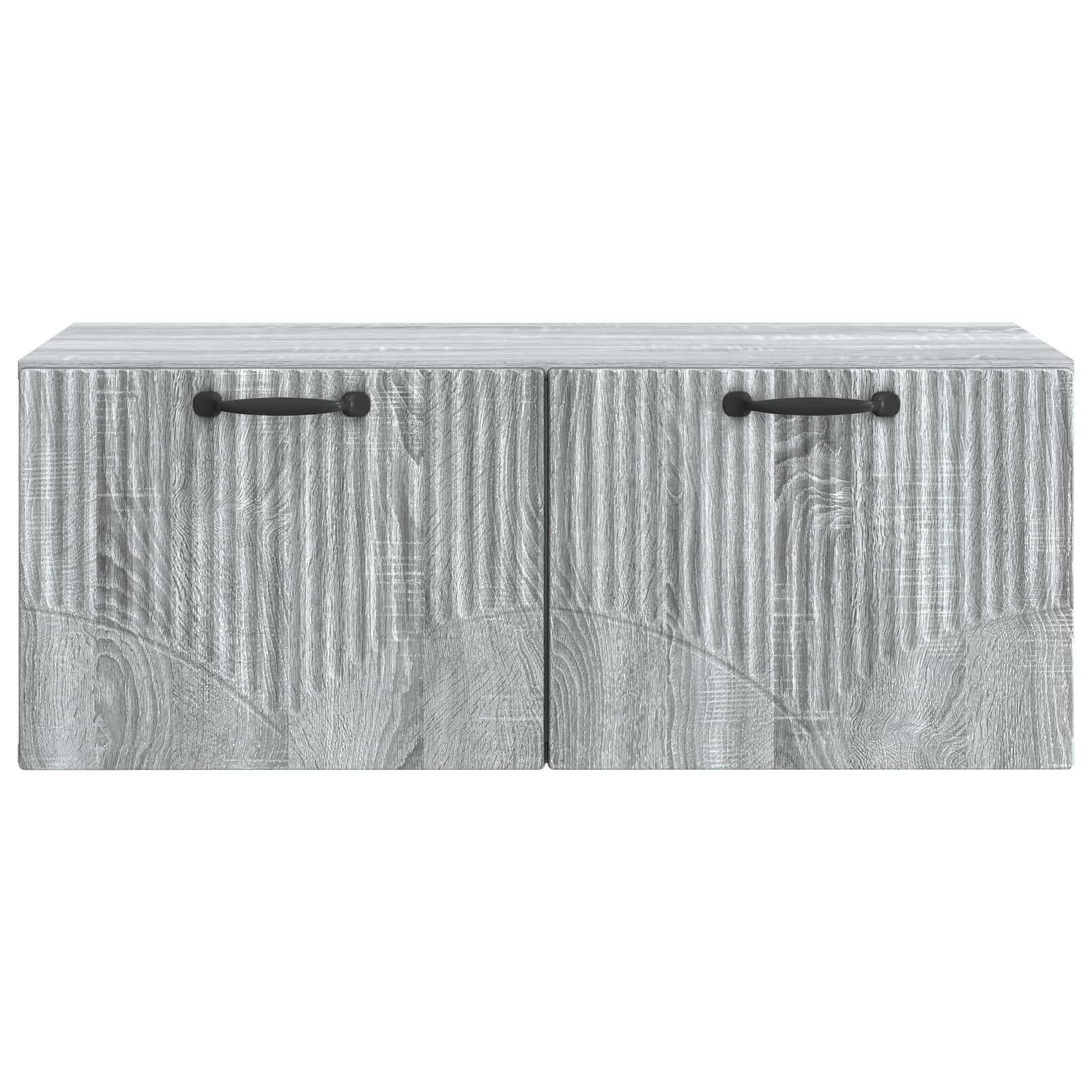 vidaXL Szafka RTV montowana na ścianie Szary Sonoma 78,5 x 41 x 30 cm