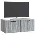 vidaXL Szafka RTV montowana na ścianie Szary Sonoma 78,5 x 41 x 30 cm