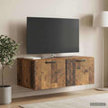 vidaXL Szafka RTV montowana na ścianie Stare drewno 78,5 x 41 x 30 cm