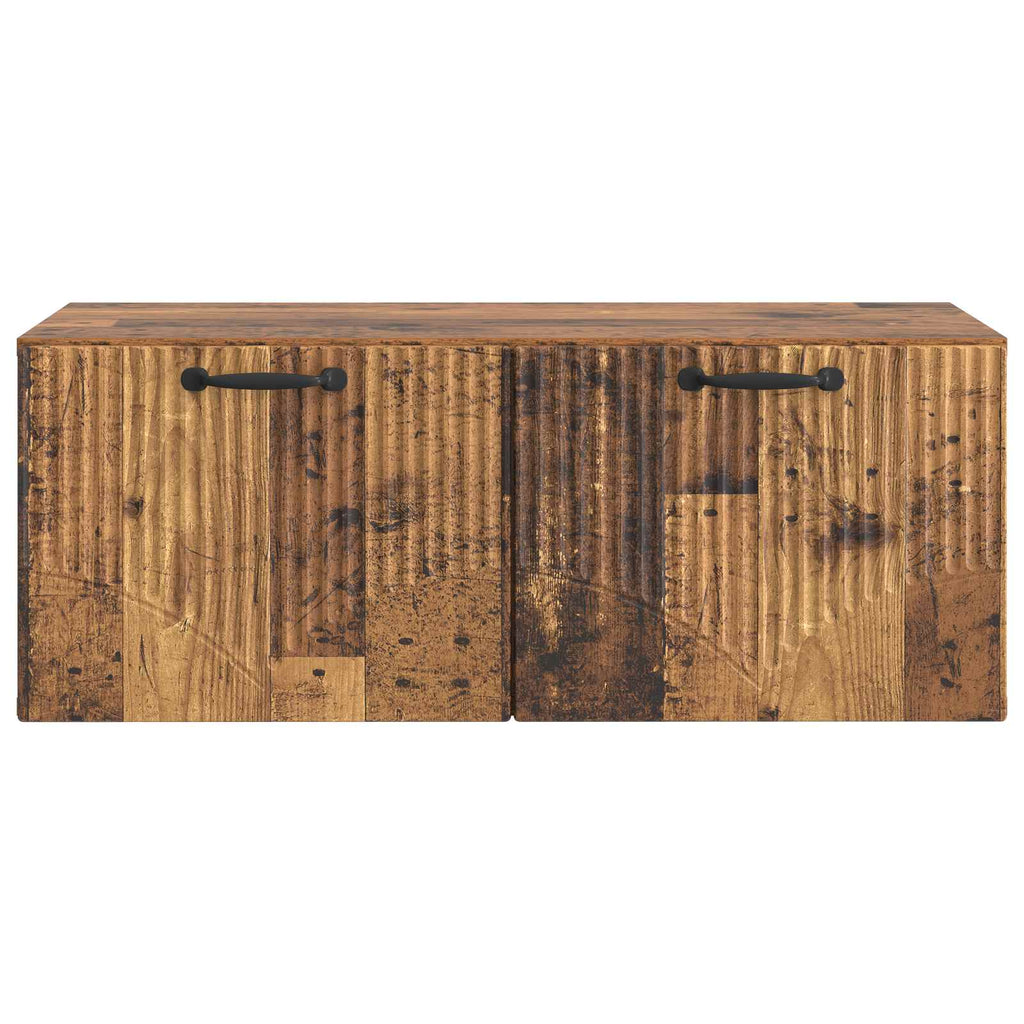vidaXL Szafka RTV montowana na ścianie Stare drewno 78,5 x 41 x 30 cm