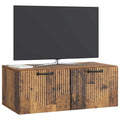 vidaXL Szafka RTV montowana na ścianie Stare drewno 78,5 x 41 x 30 cm