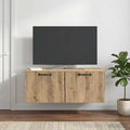 vidaXL Szafka RTV montowana na ścianie 78,5 x 41 x 30 cm Dąb artisan