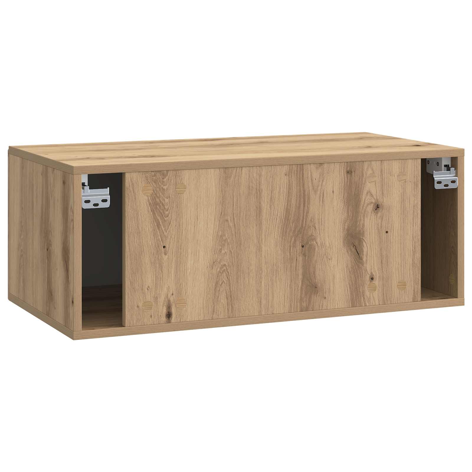 vidaXL Szafka RTV montowana na ścianie Dąb artisan 78,5 x 41 x 30 cm
