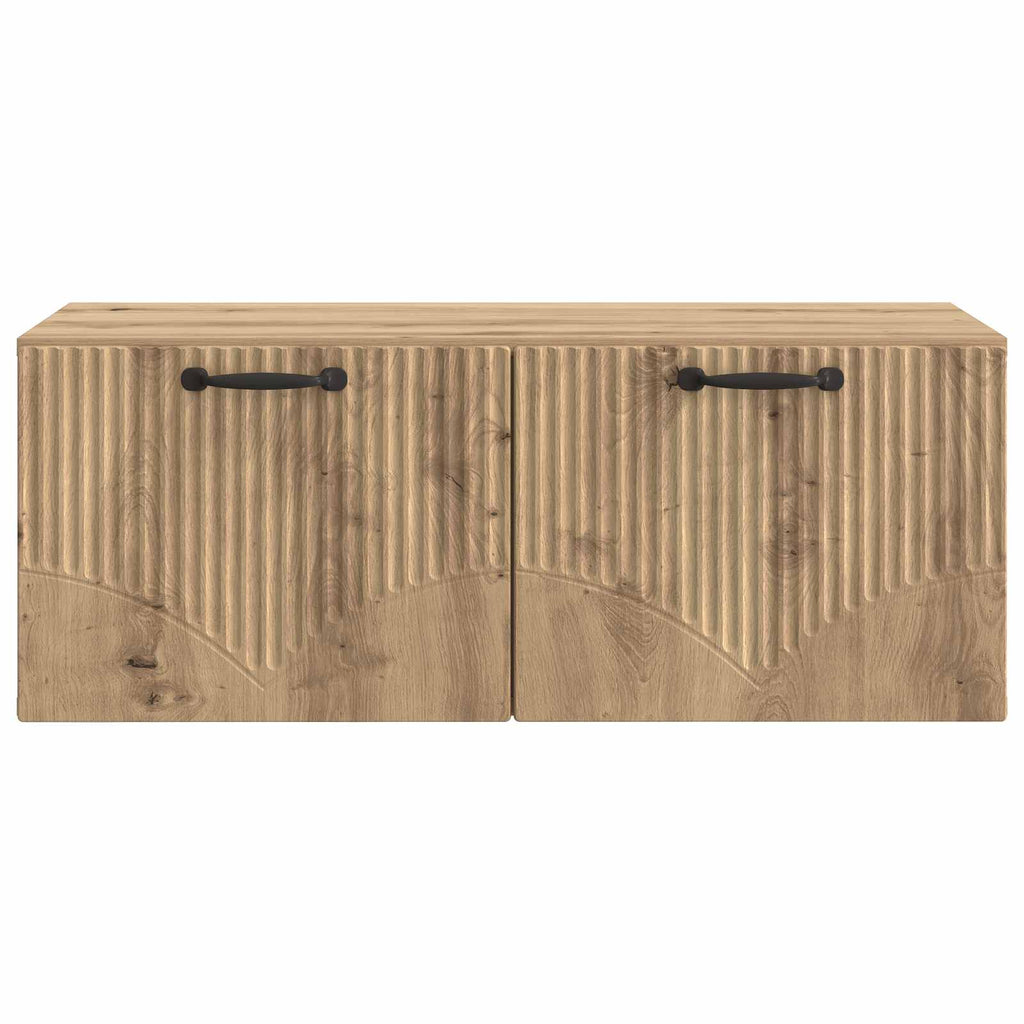 vidaXL Szafka RTV montowana na ścianie Dąb artisan 78,5 x 41 x 30 cm