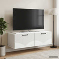 vidaXL Szafka RTV montowana na ścianie Biały 98 x 41 x 30 cm