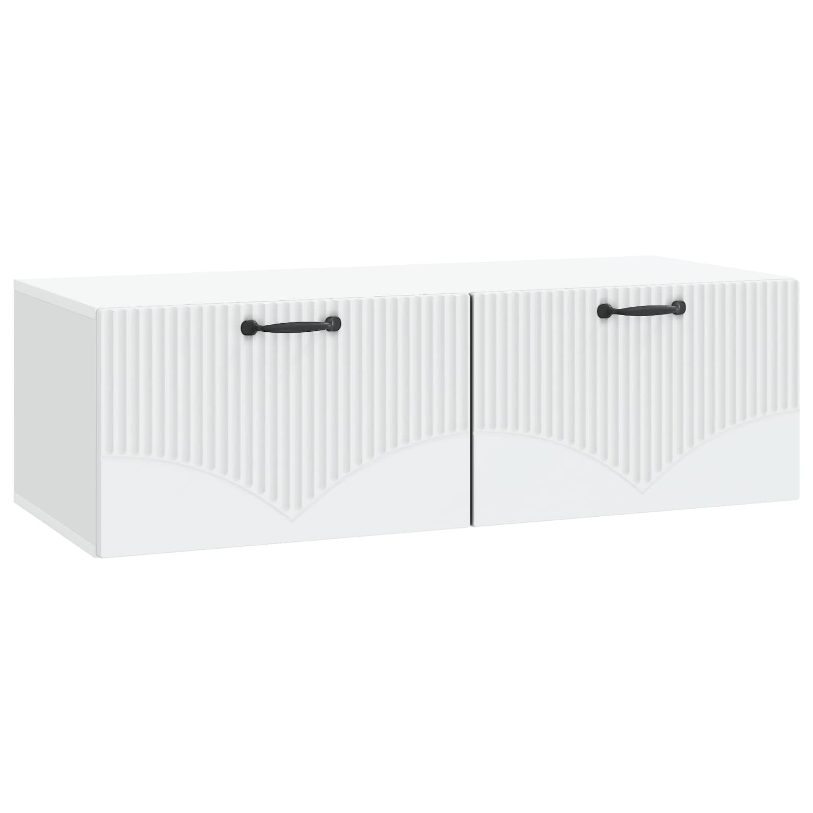 vidaXL Szafka RTV montowana na ścianie Biały 98 x 41 x 30 cm