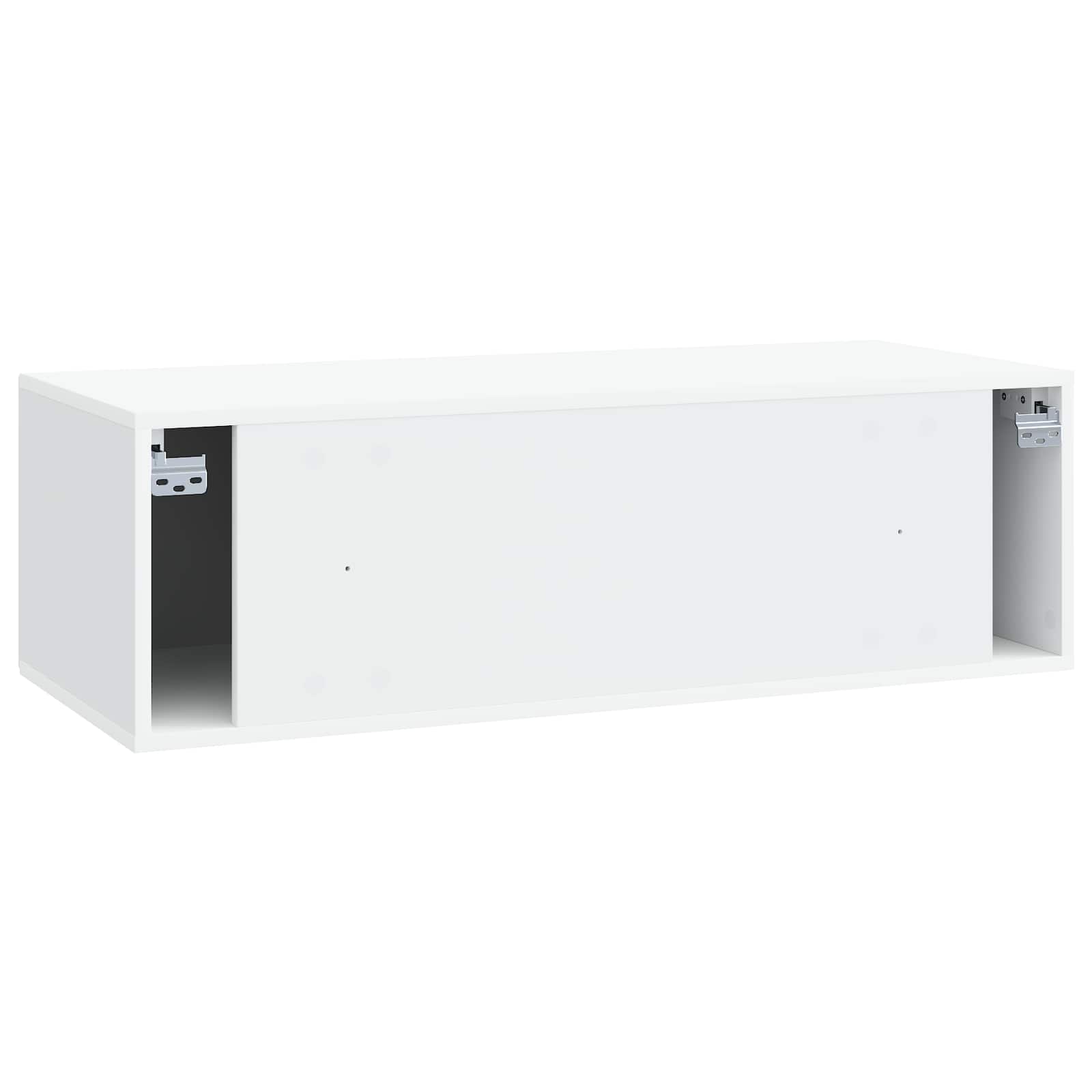 vidaXL Szafka RTV montowana na ścianie Biały 98 x 41 x 30 cm