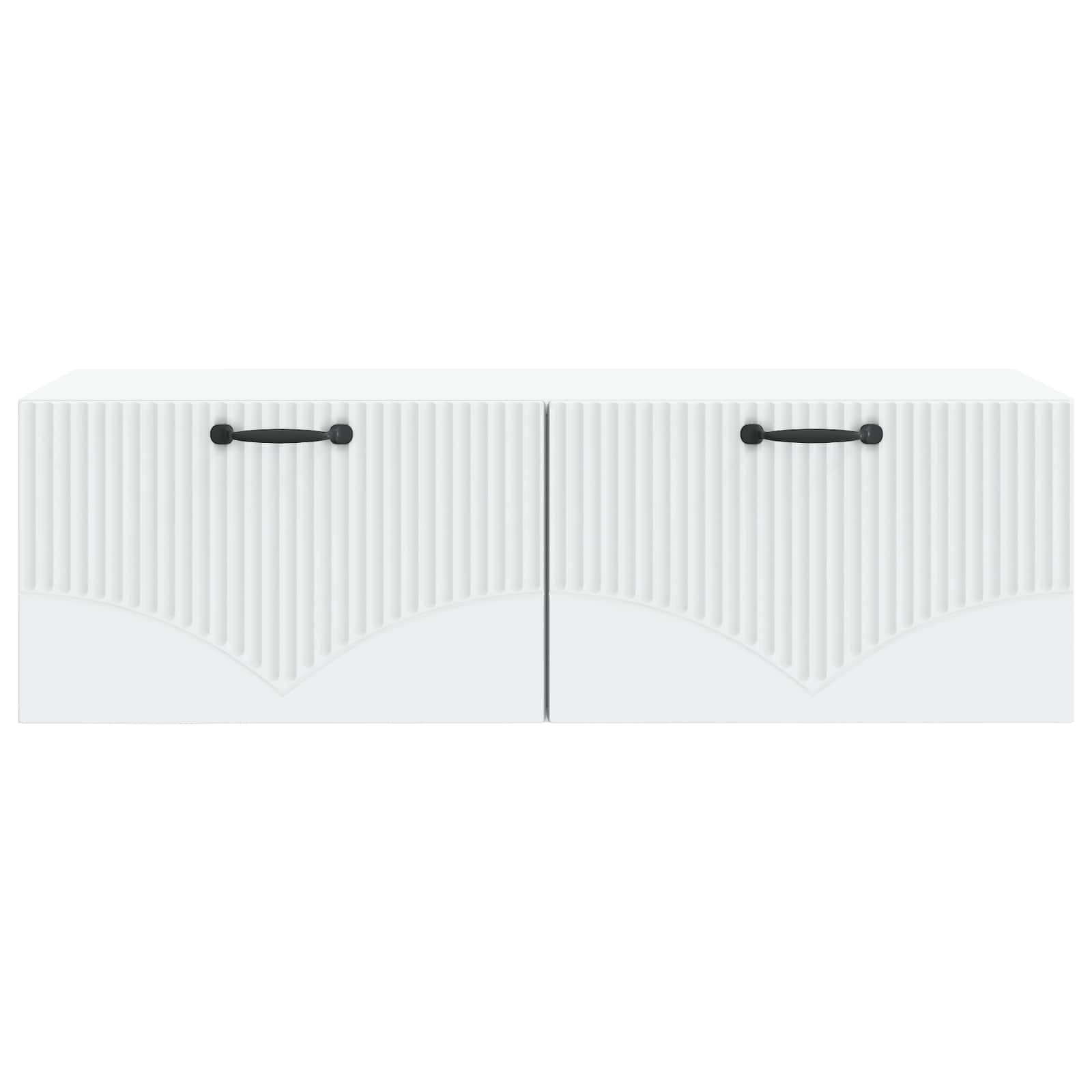 vidaXL Szafka RTV montowana na ścianie Biały 98 x 41 x 30 cm