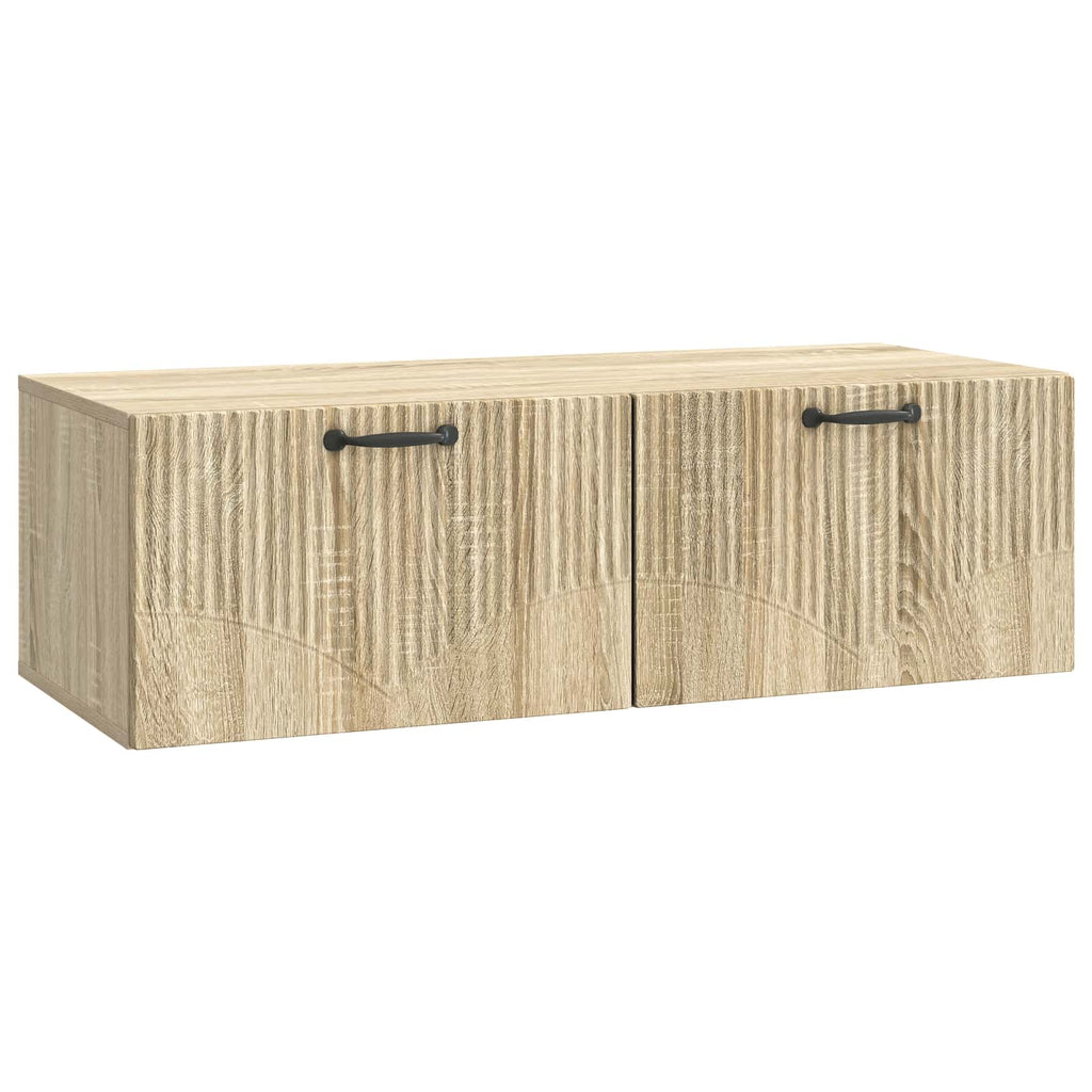 vidaXL Szafka RTV montowana na ścianie dąb Sonoma 98 x 41 x 30 cm