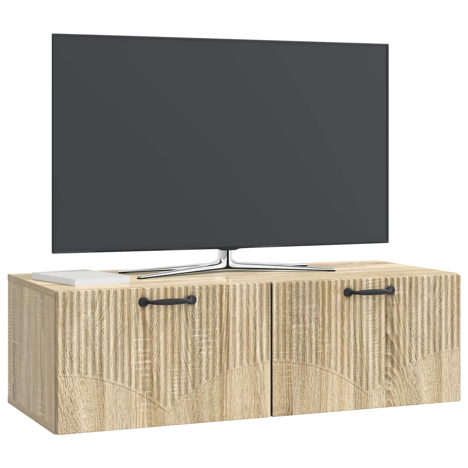 vidaXL Szafka RTV montowana na ścianie dąb Sonoma 98 x 41 x 30 cm