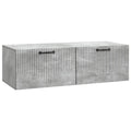 vidaXL Szafka RTV montowana na ścianie Betonowy szary 98 x 41 x 30 cm