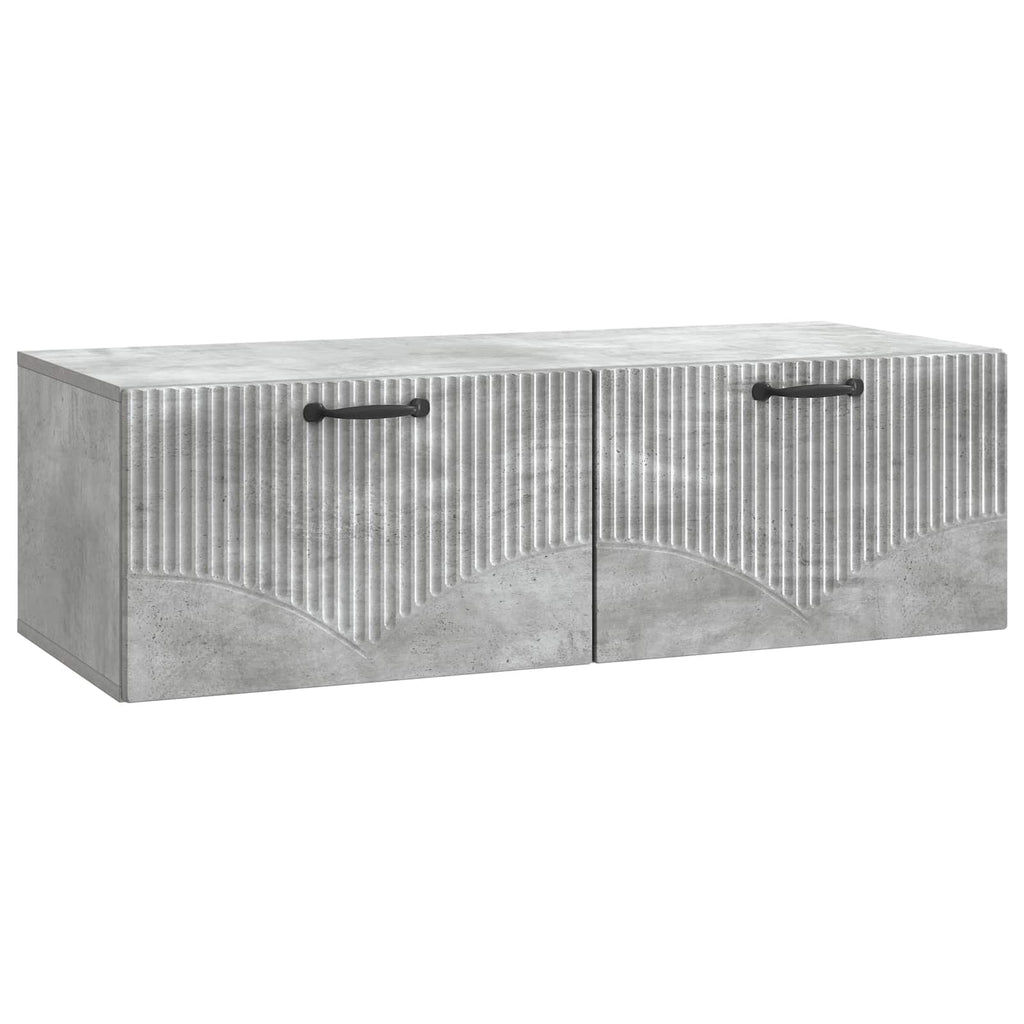 vidaXL Szafka RTV montowana na ścianie Betonowy szary 98 x 41 x 30 cm