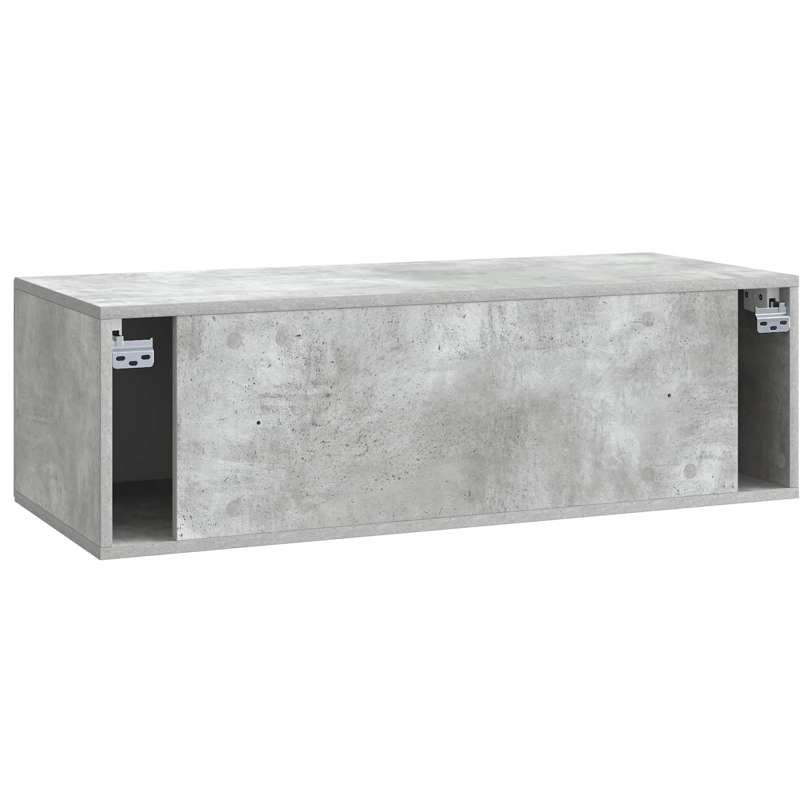 vidaXL Szafka RTV montowana na ścianie Betonowy szary 98 x 41 x 30 cm