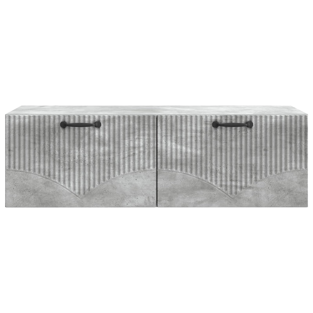 vidaXL Szafka RTV montowana na ścianie Betonowy szary 98 x 41 x 30 cm